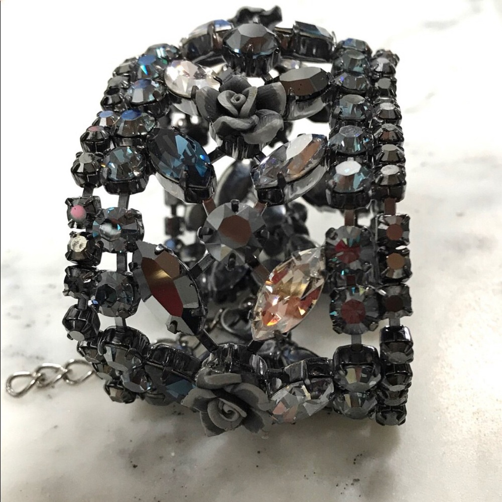 Frangos Exquisite Swarovski Crystal Cuff Bracelet